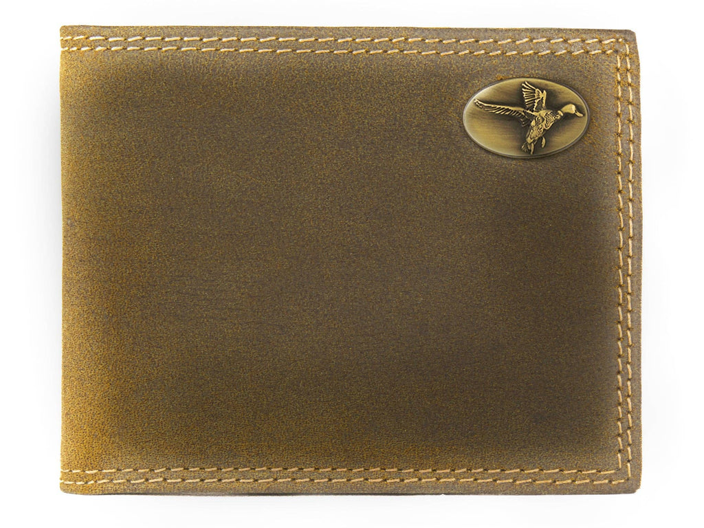 Vintage Tan Leather Bifold Wallet