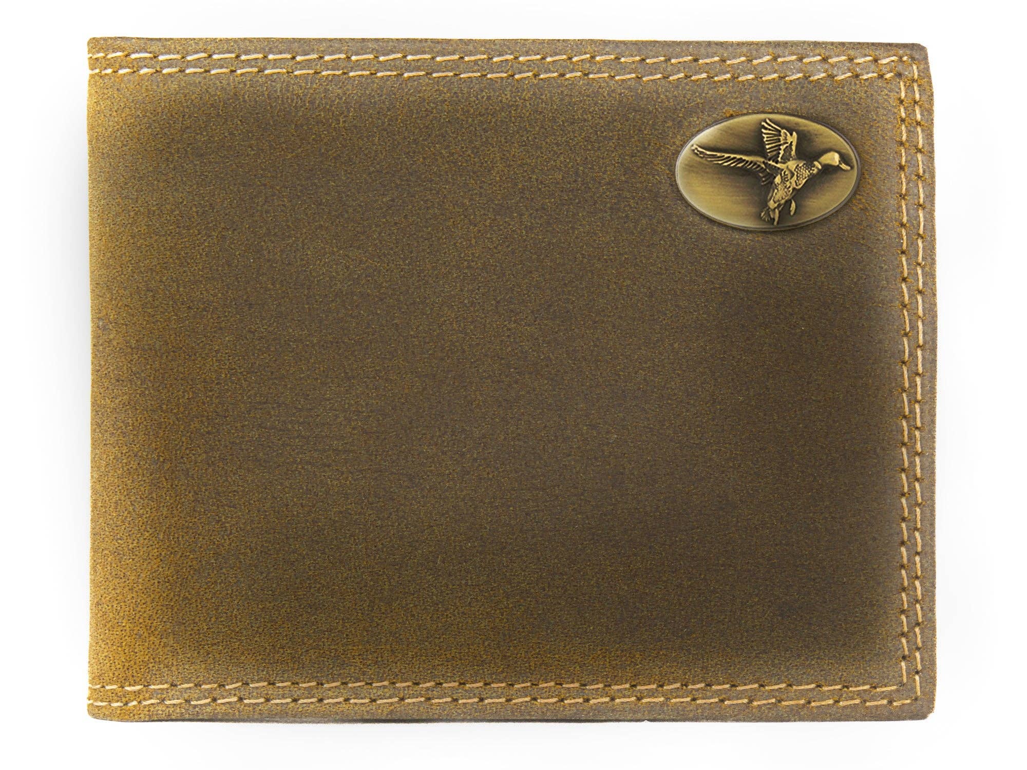 Vintage Tan Leather Bifold Wallet