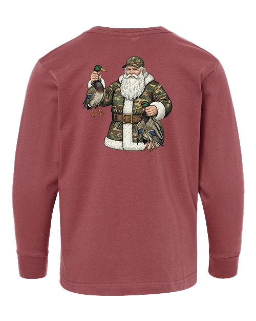 Youth Santa's Ducks Long Sleeve Tee