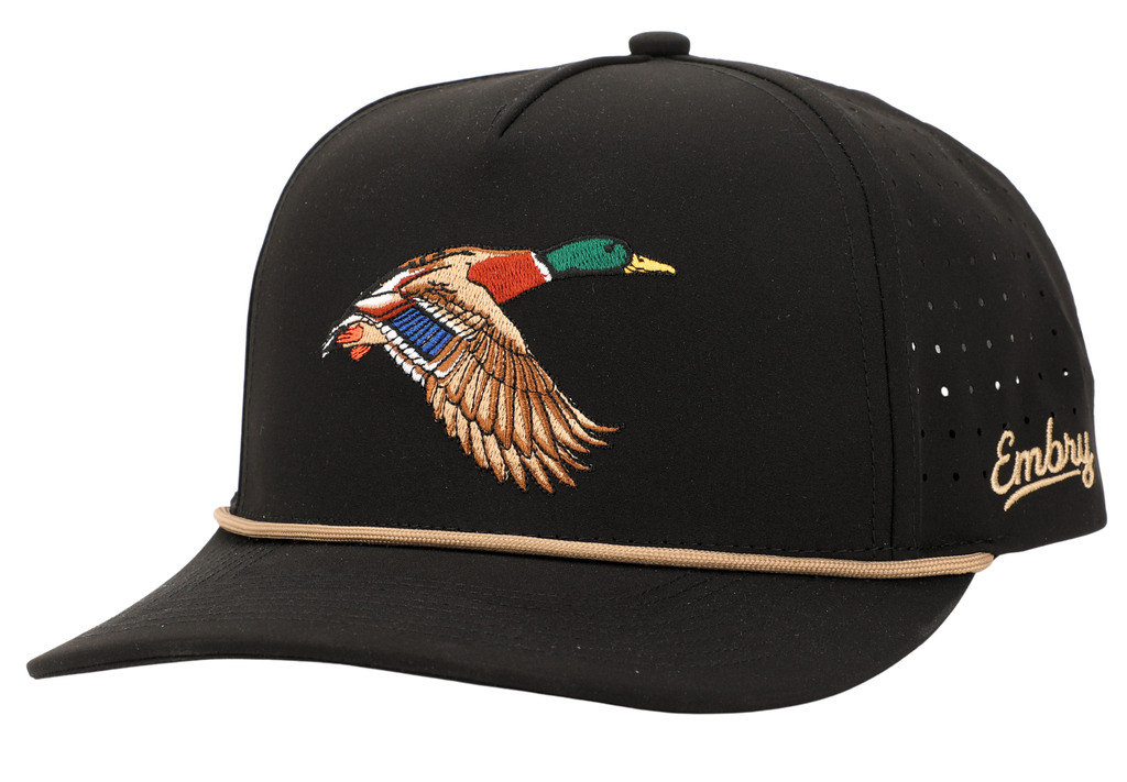 Black Golf Mallard Hat
