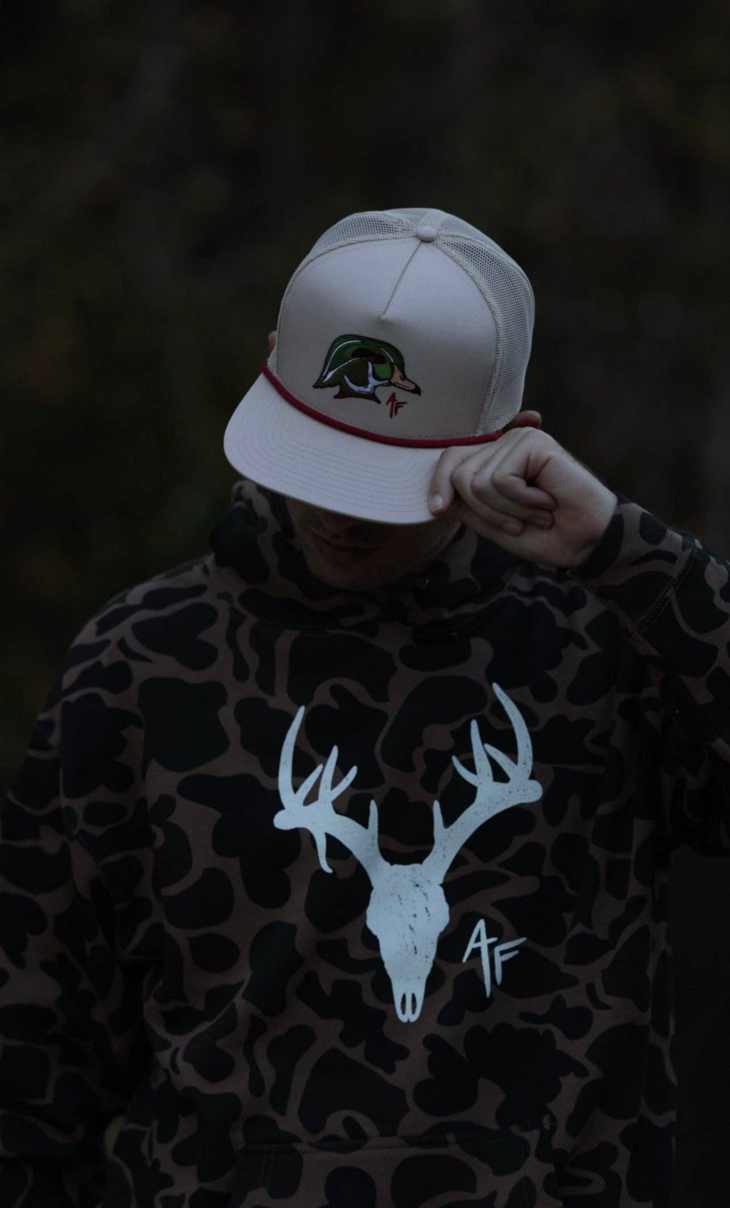 Wood Duck Head Rope Snapback