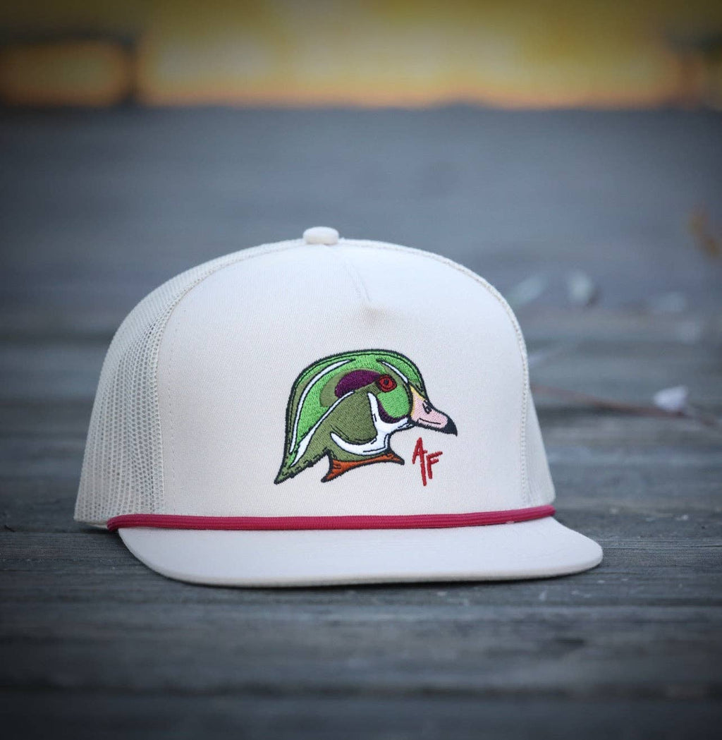 Wood Duck Head Rope Snapback