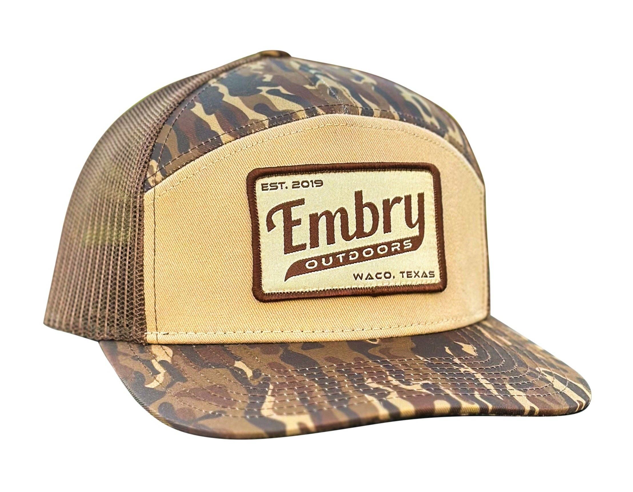 Brown Ranch 7 Panel "Retro" Hat