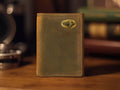 Vintage Tan Leather Trifold Wallet