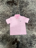 Youth Light Blue/Pink Stripes Polo