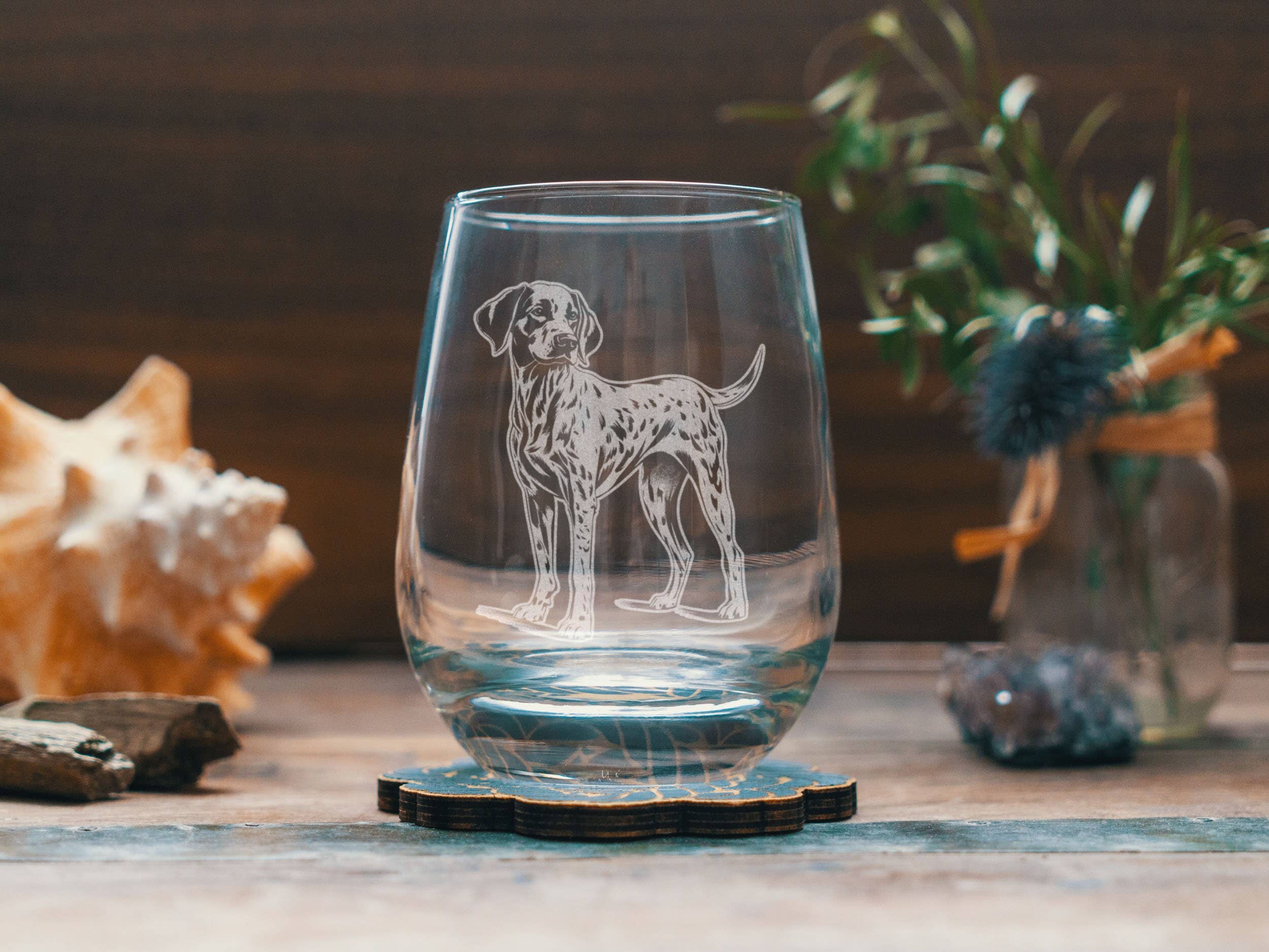 German Shorthaired Pointer 15 oz. Glasses