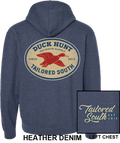 Youth Oval Duck - Heather Denim Hoodie