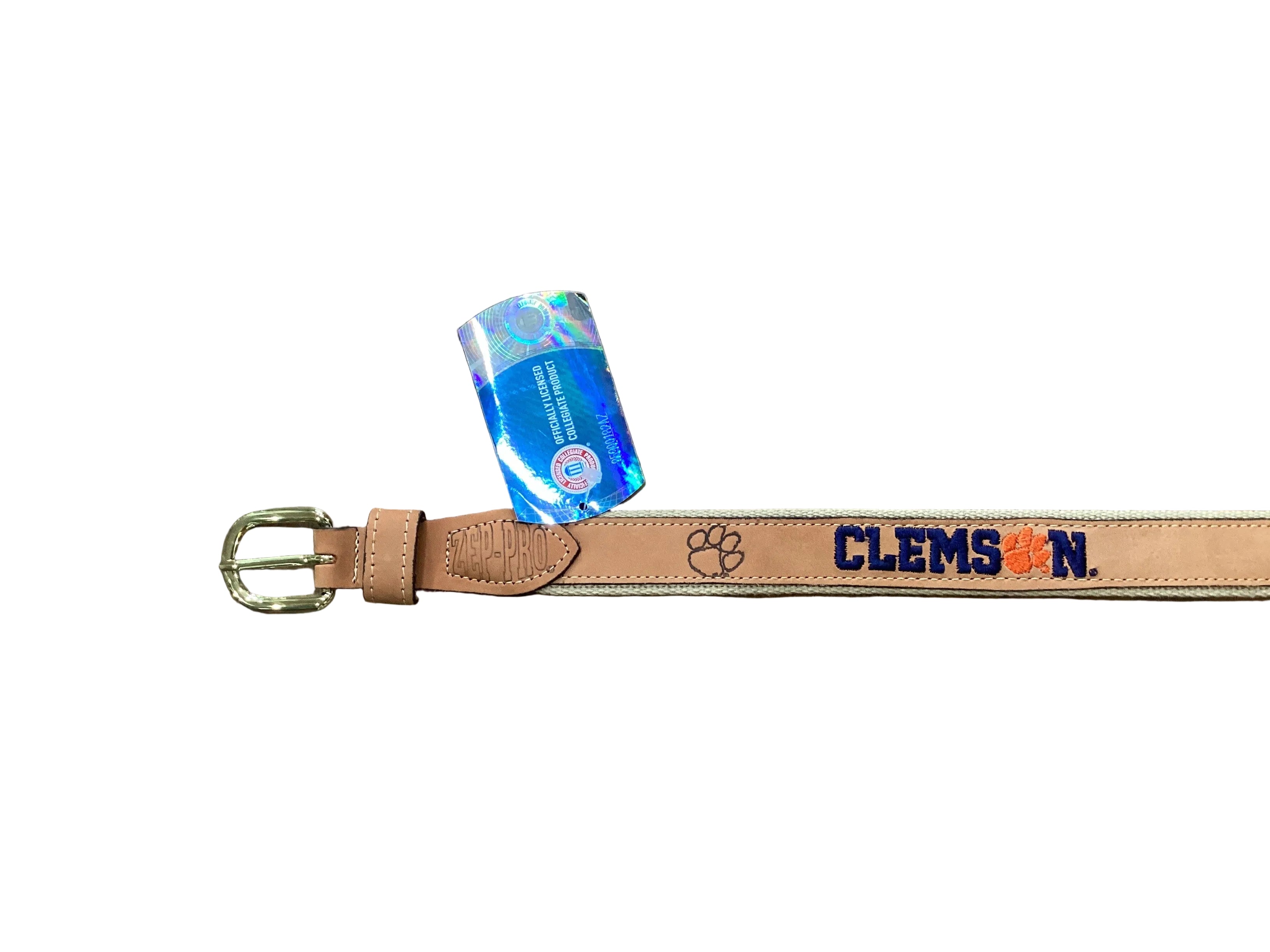 Clemson Embroidered Belt