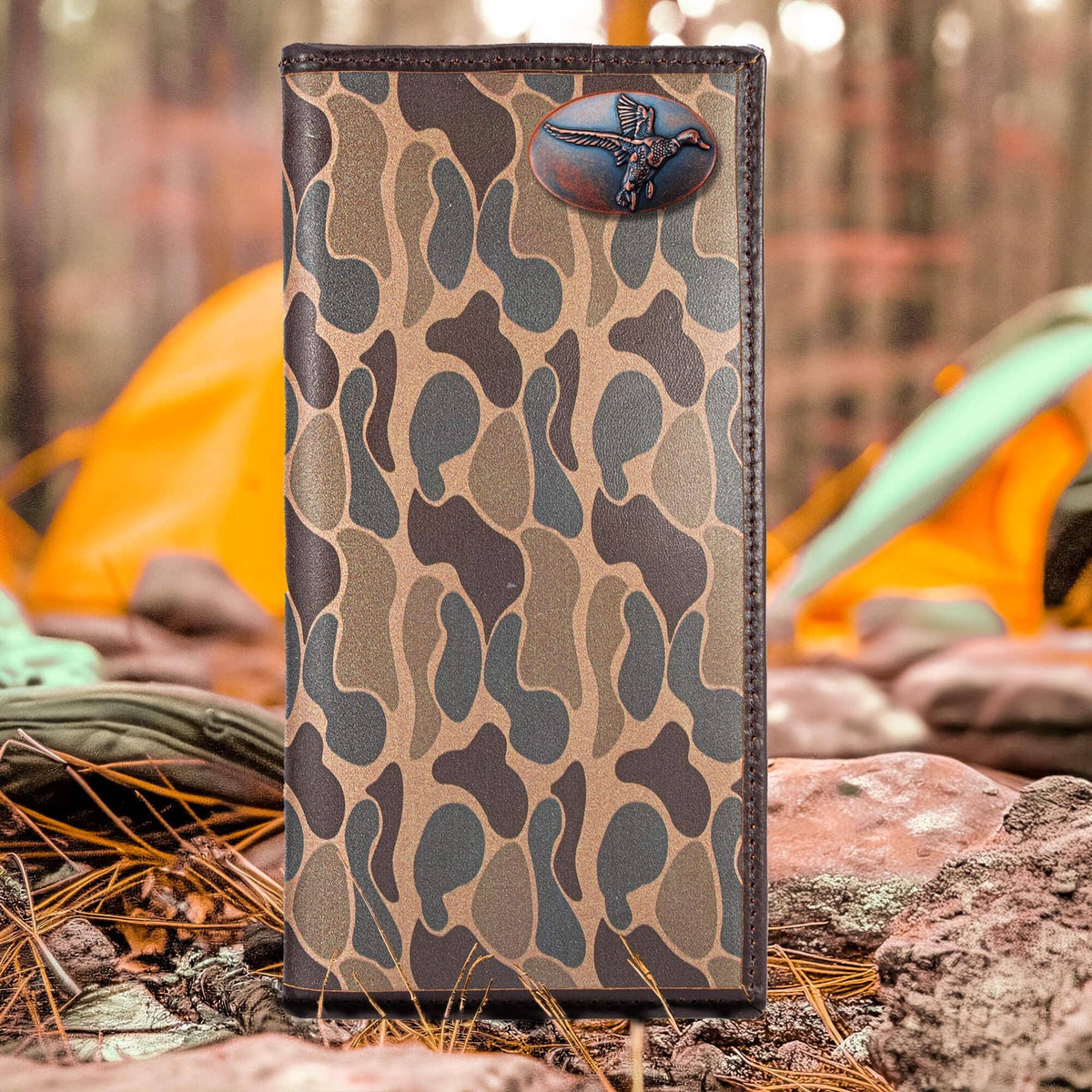 Secretary Old School Camo Leather Wallet