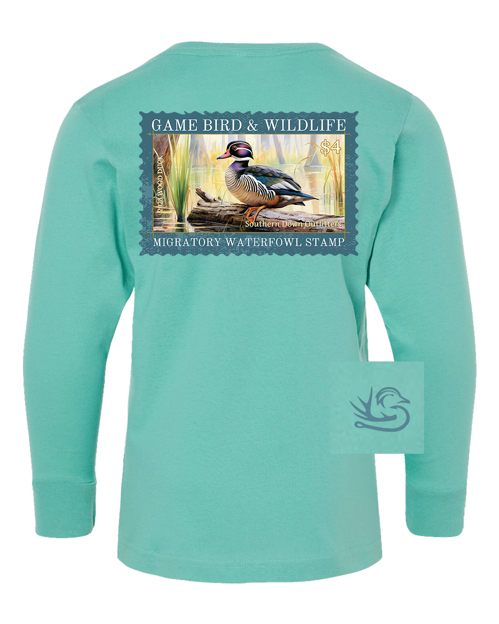 Youth Duck Stamp Long Sleeve Tee