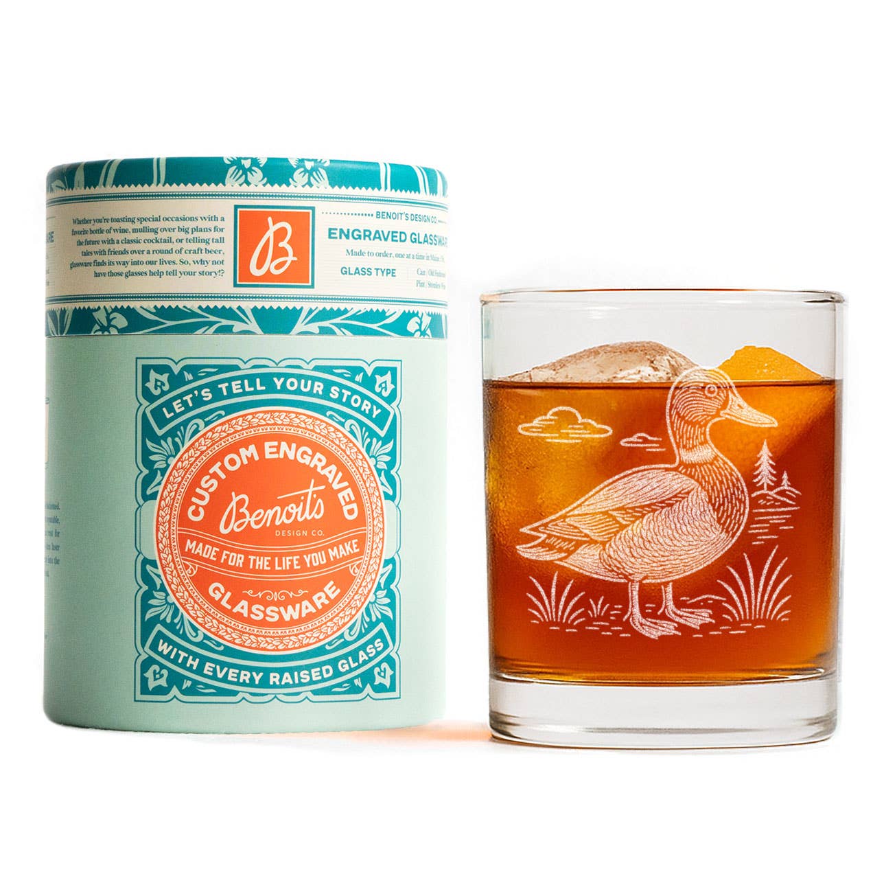 Mallard Duck 12 oz.  Glasses