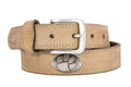 Clemson Tigers Men's Collegiate Crazyhorse Leather Belt.