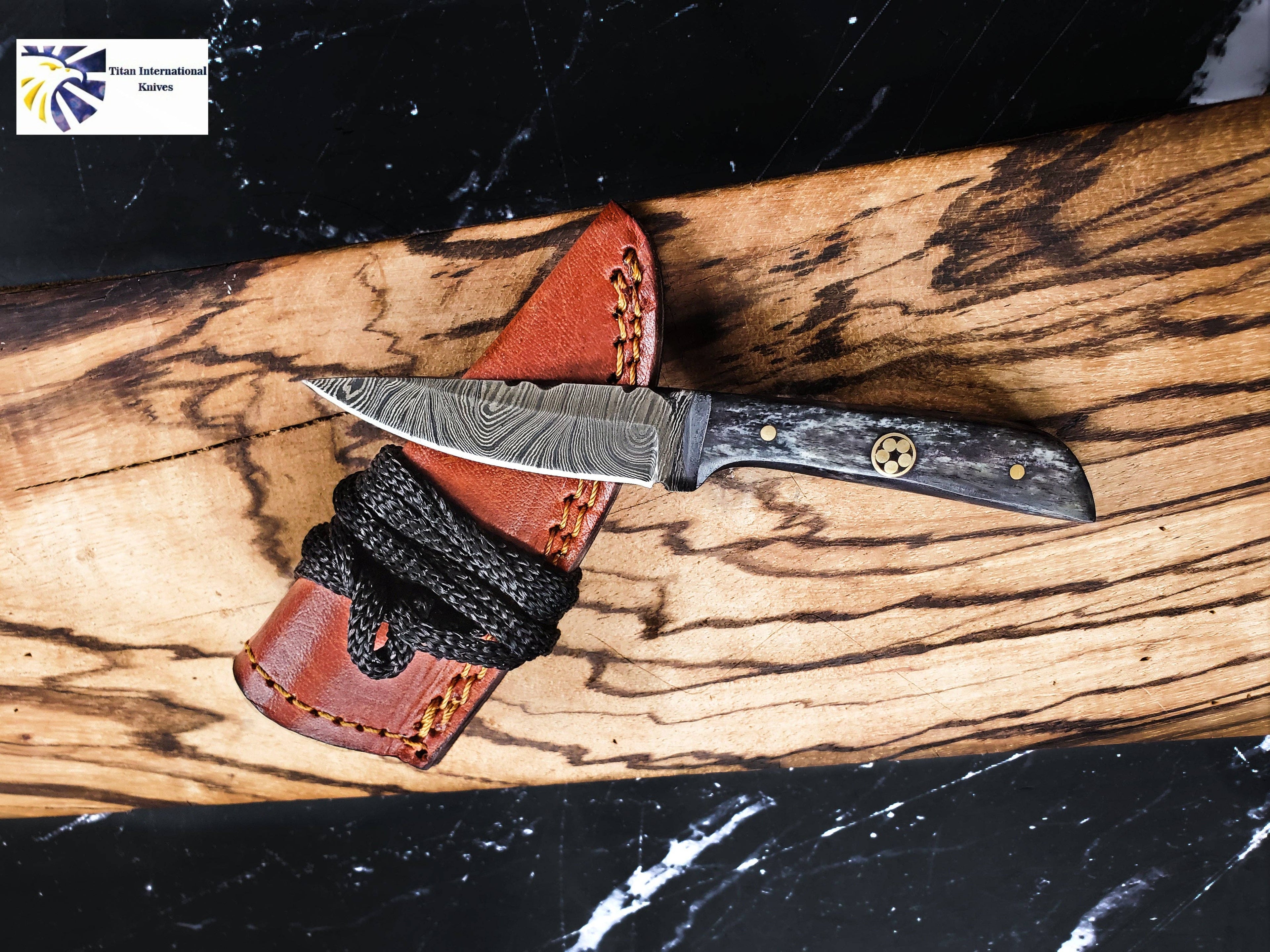 Hand forged Damascus Knife Neck Knife