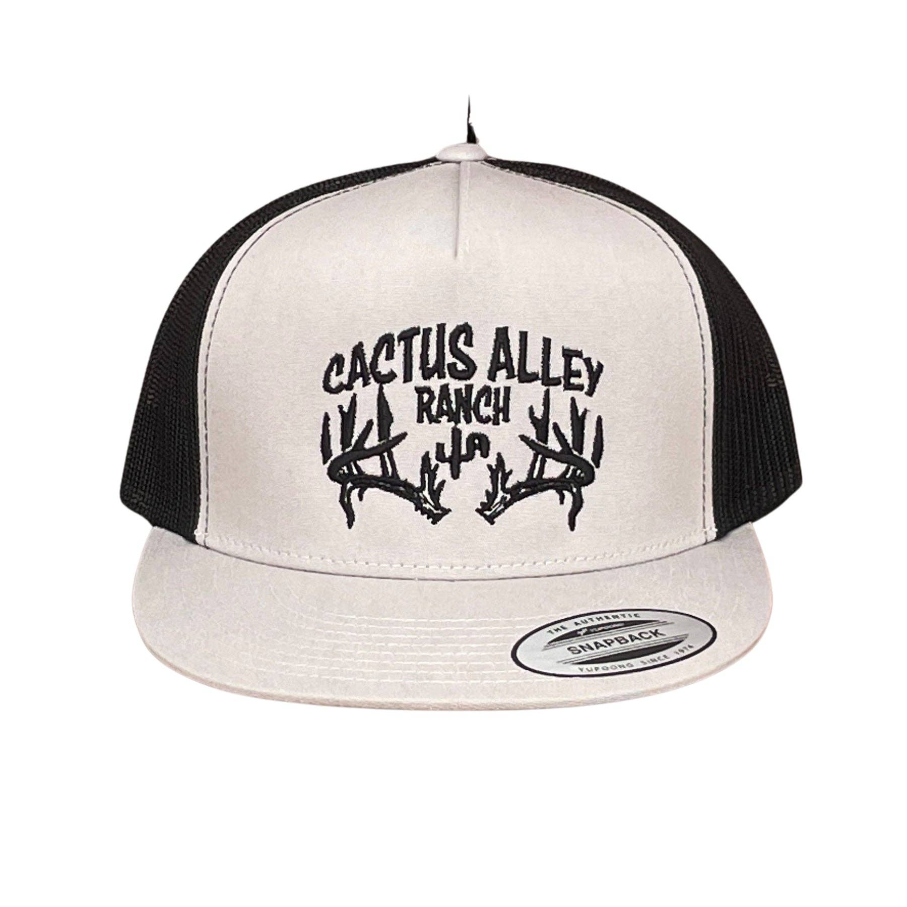 Silver & Black Mesh Snapback Cap