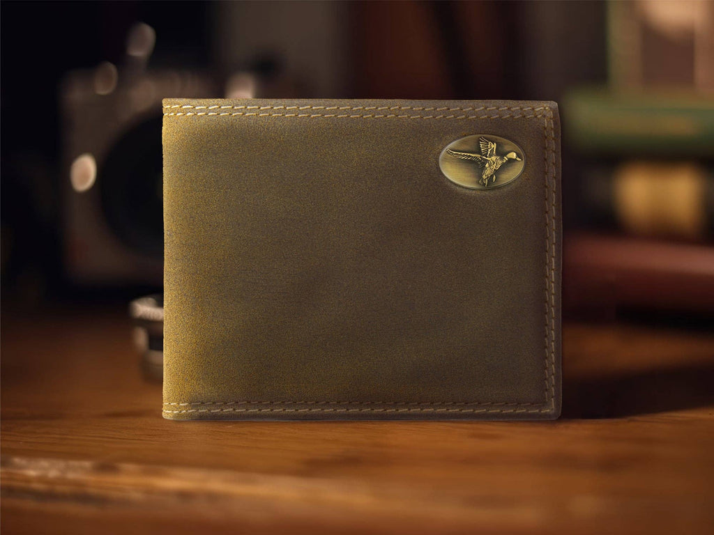 Vintage Tan Leather Bifold Wallet