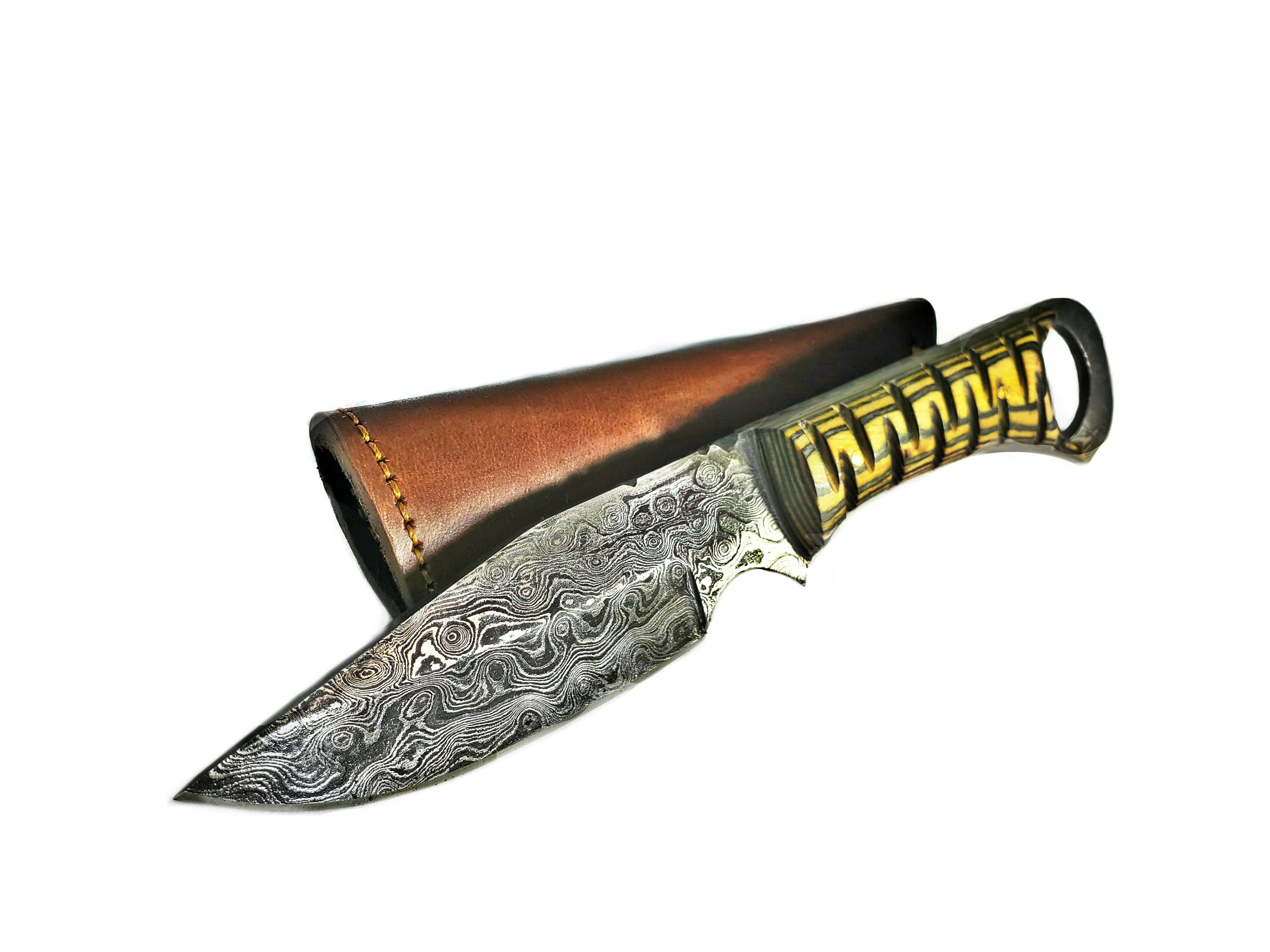 Damascus Steel Fixed Blade Knife