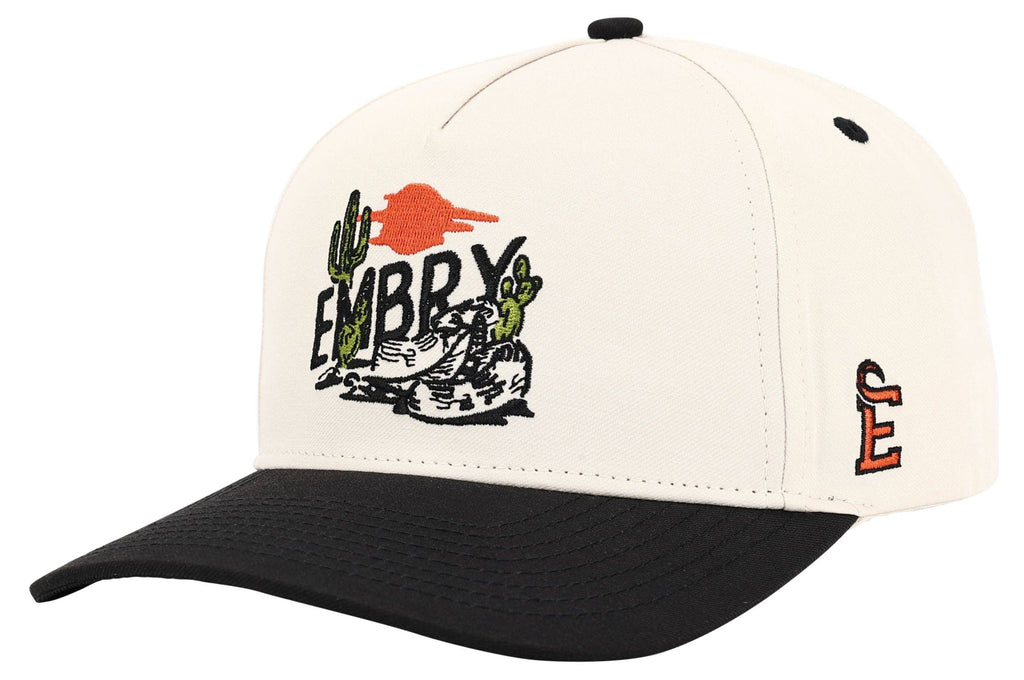 Cream/Black Rattler Hat