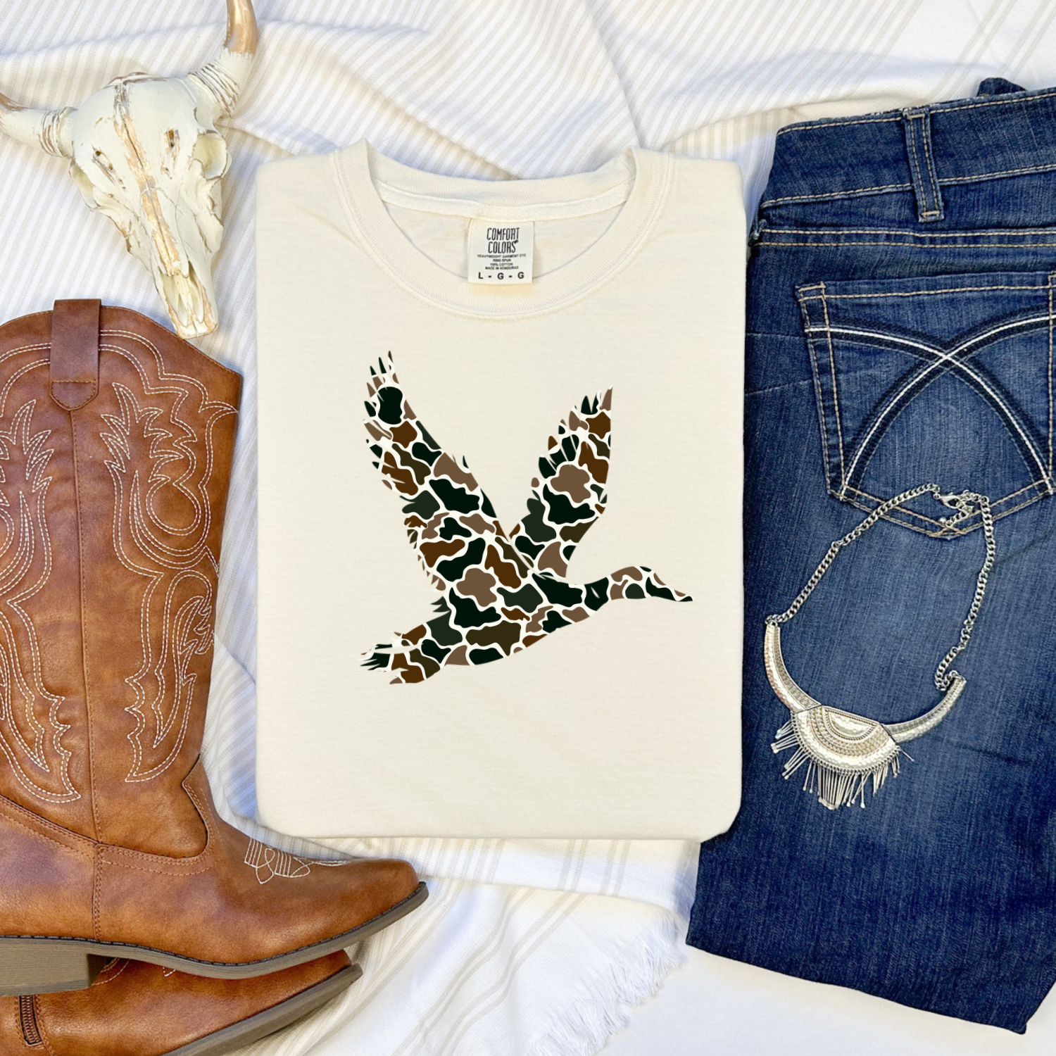 Retro Flying Duck T-Shirt