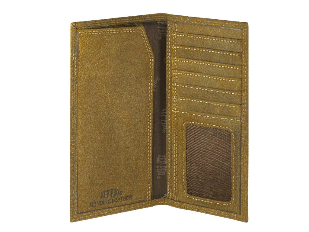 Vintage Tan Leather Secretary Wallet