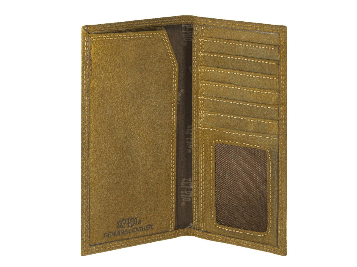Vintage Tan Leather Secretary Wallet