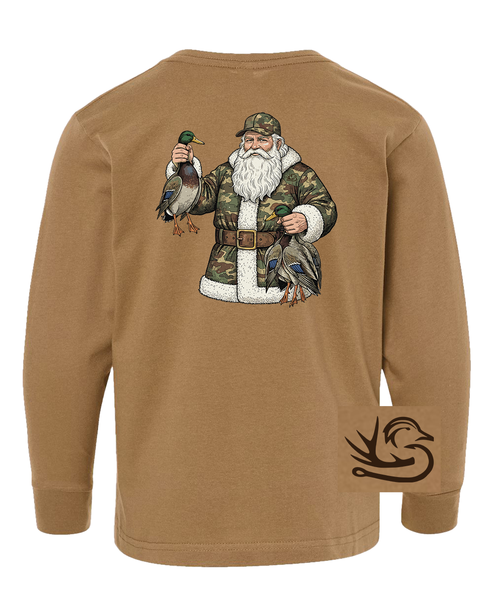Youth Santa's Ducks Long Sleeve Tee