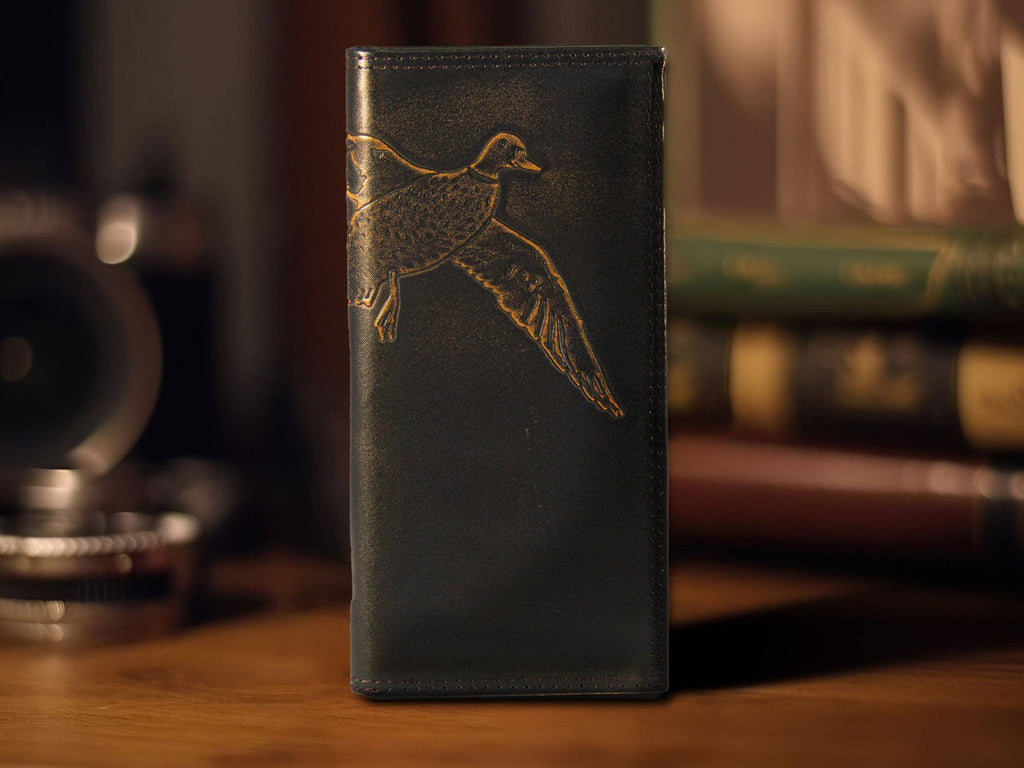 Mallard Burnished Leather Secretary Wallet