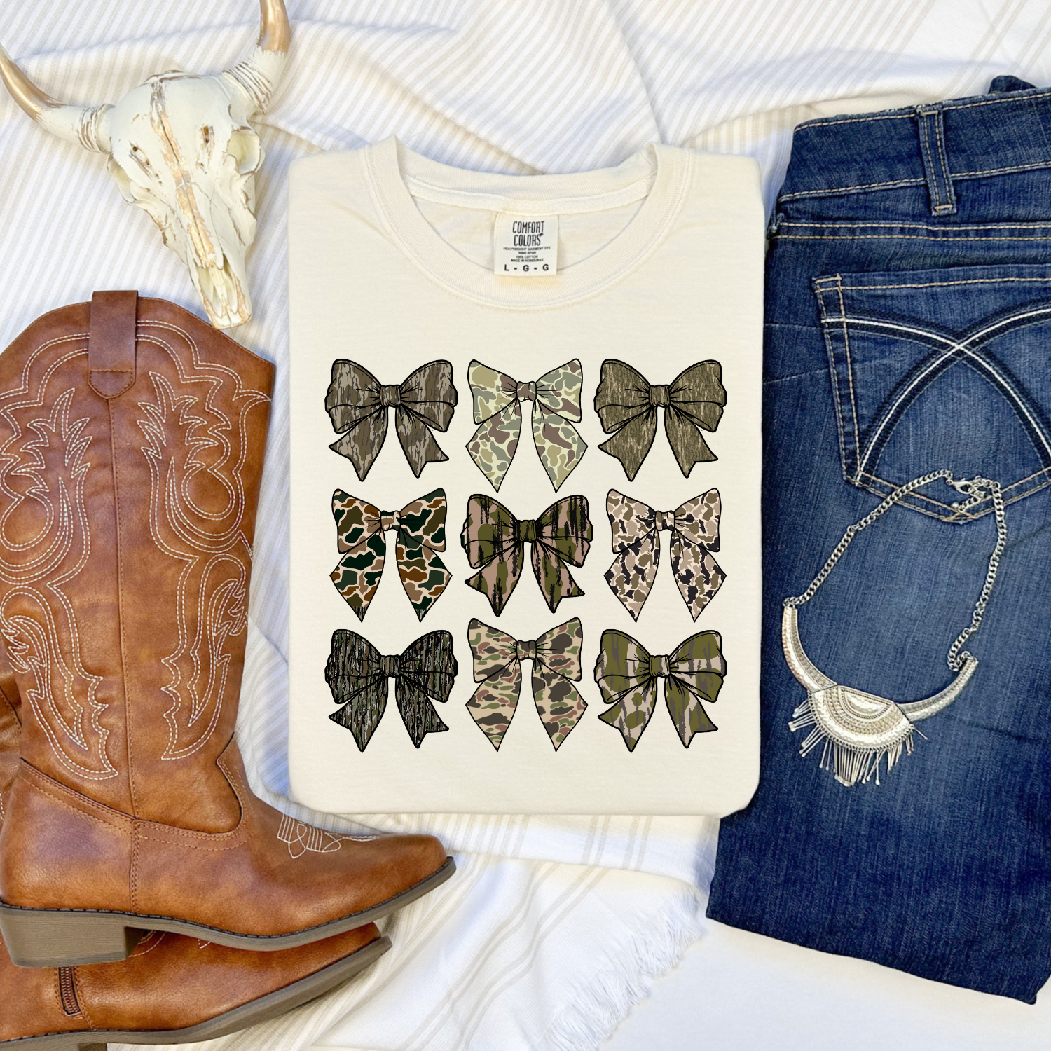 Camo Bows T-Shirt