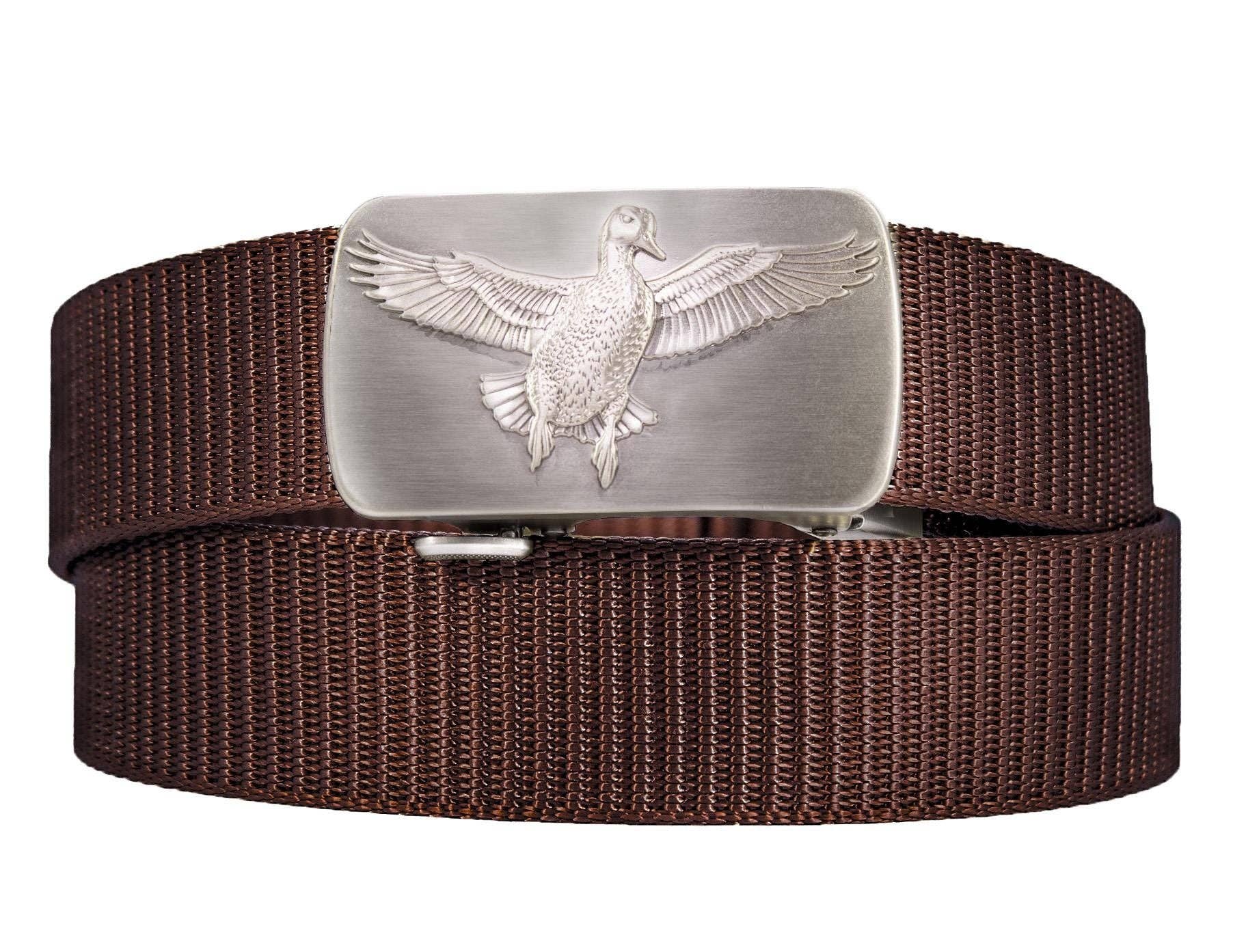 Mallard Cut-to-Size Belt with Gunmetal Clamp Buckle