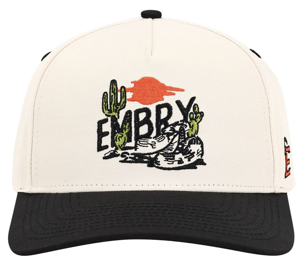 Cream/Black Rattler Hat