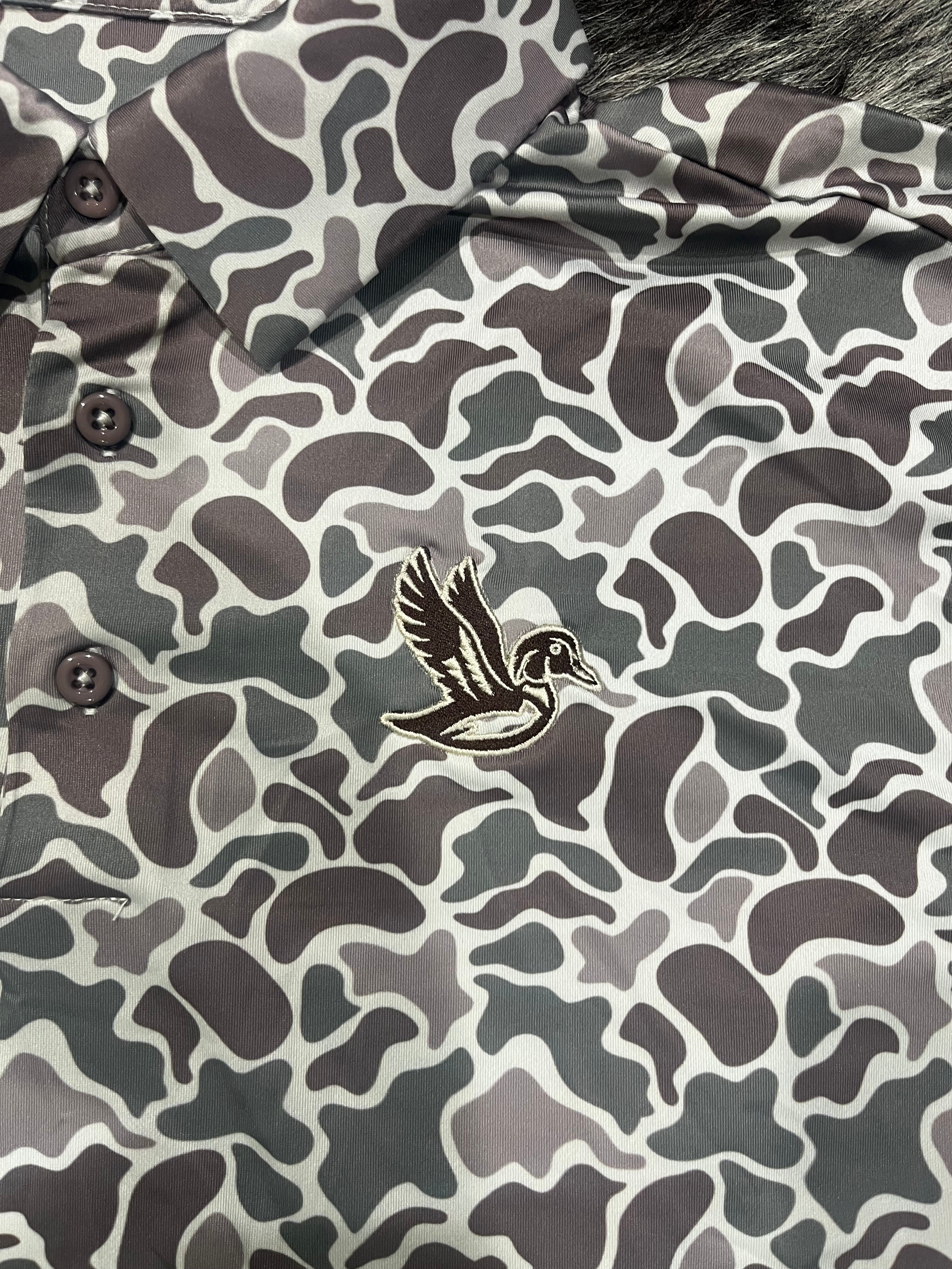 Woody Outfitters Camo Polo