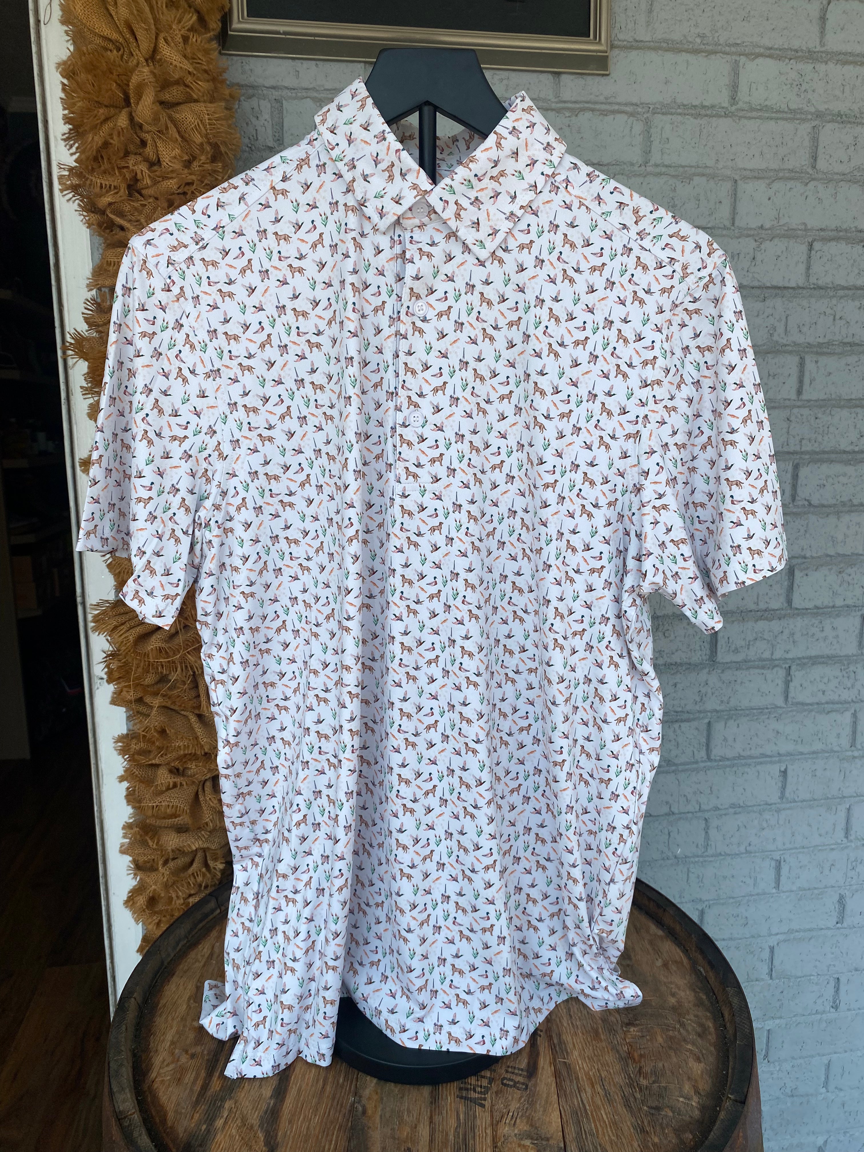 Waterfowl Print Polo
