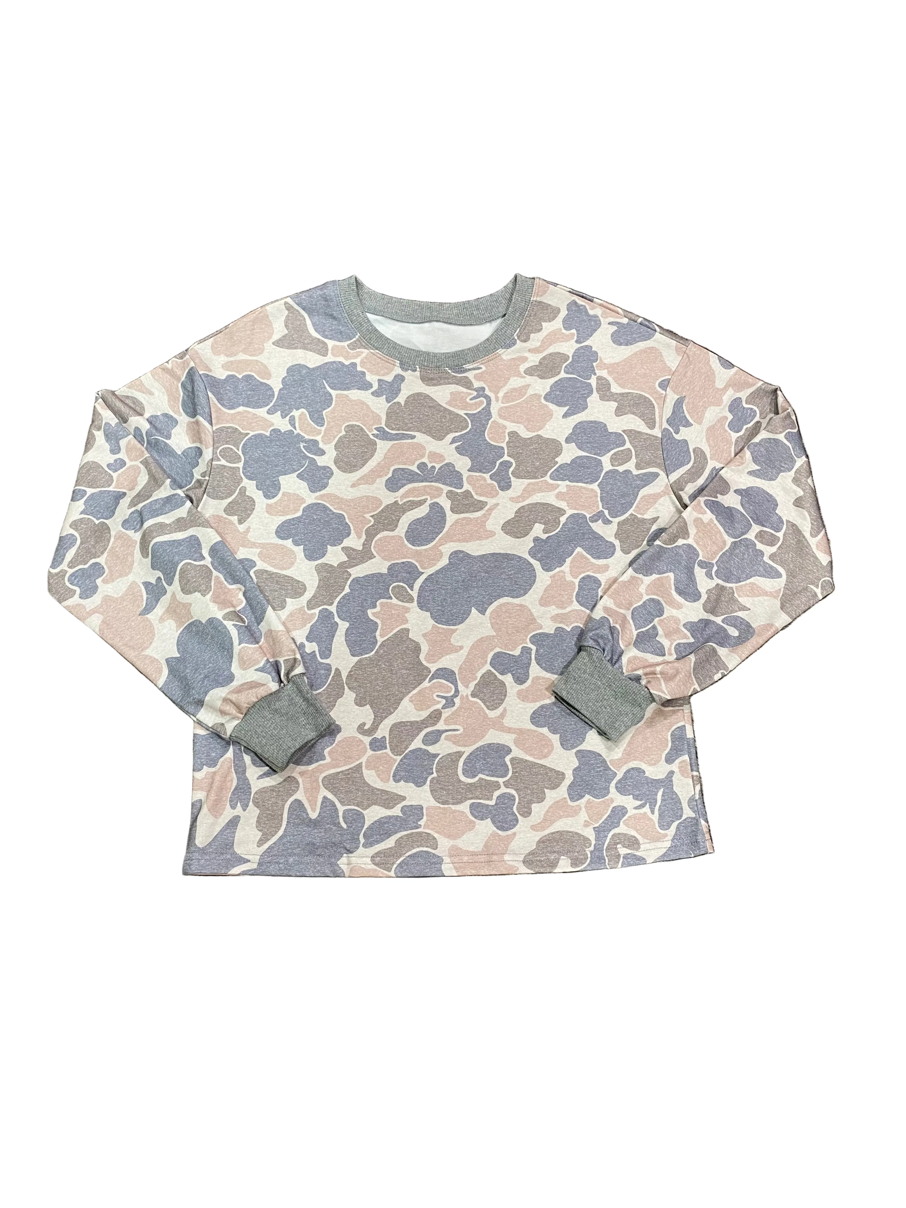 Camo Long Sleeve Lounge Shirt