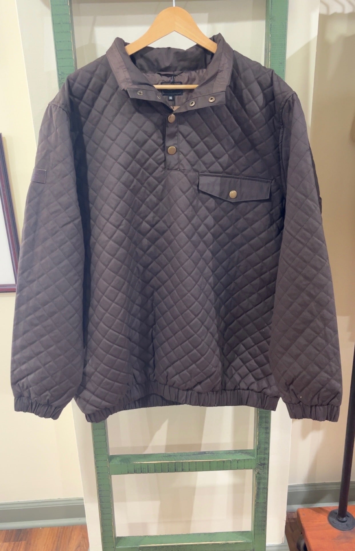 Quilted Wax Pullover