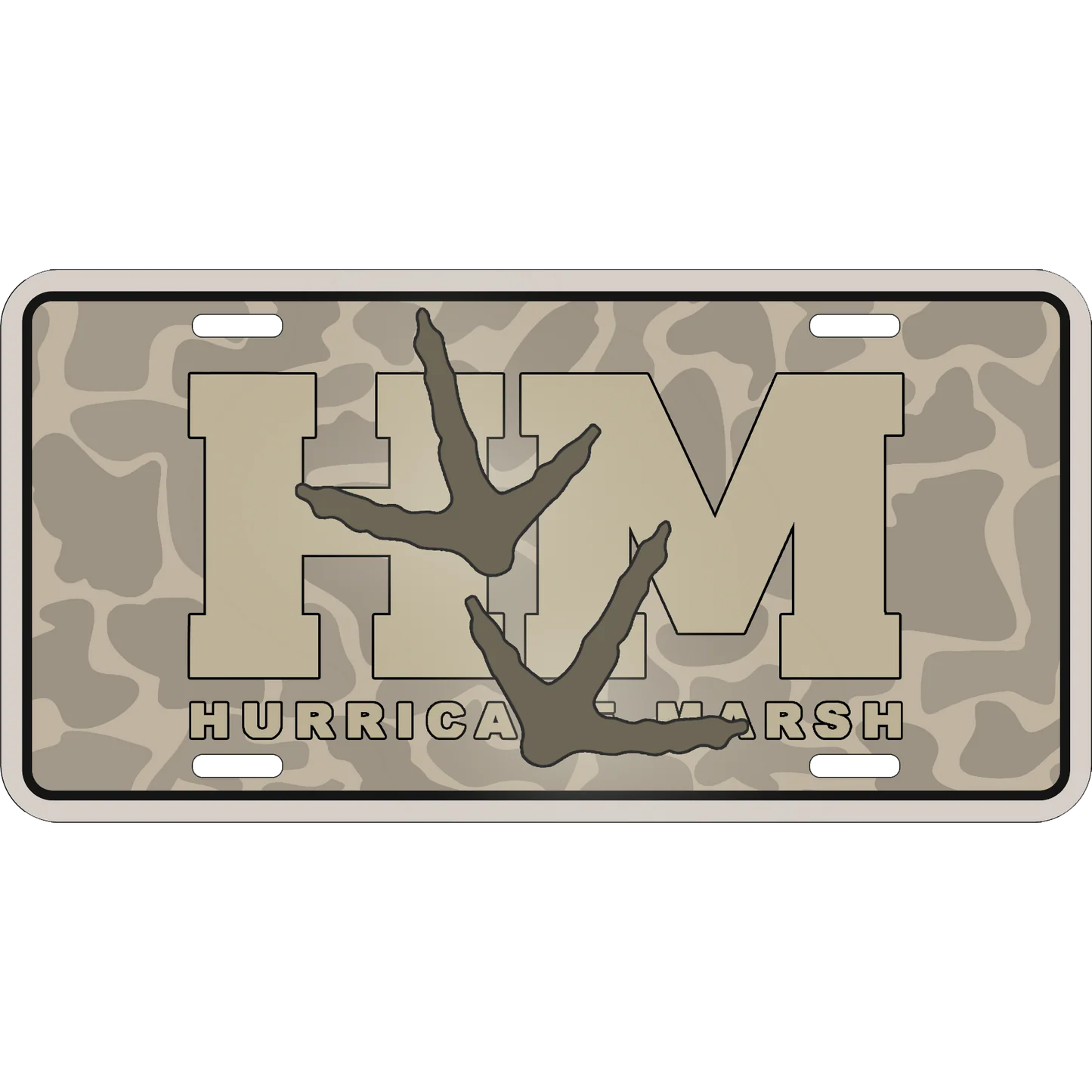 Turkey Tracks License Plate