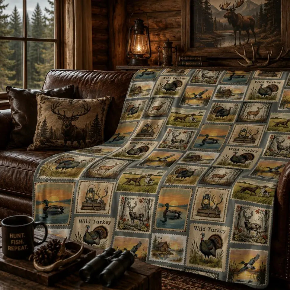 Outdoors Camping Throw Blanket