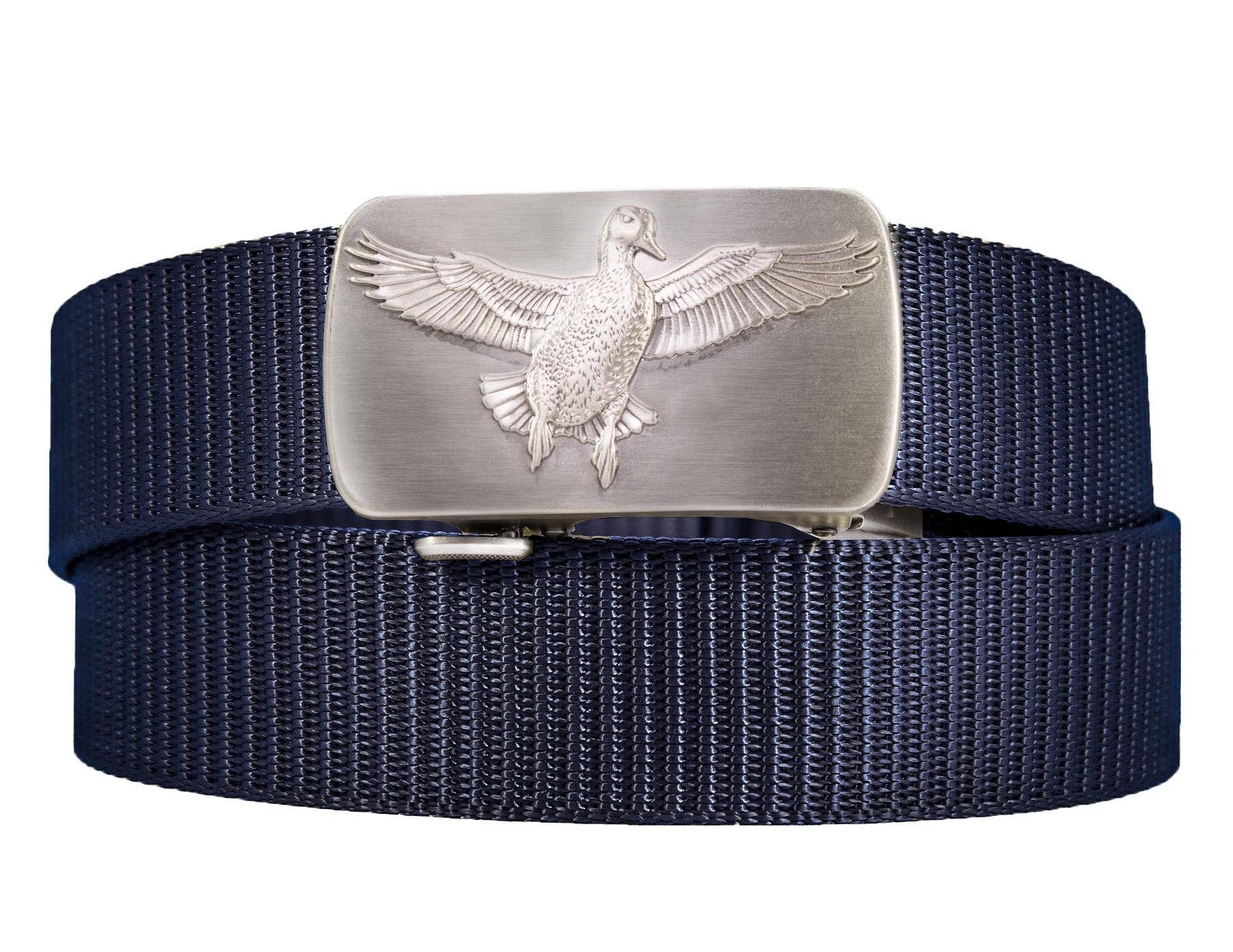 Mallard Cut-to-Size Belt with Gunmetal Clamp Buckle