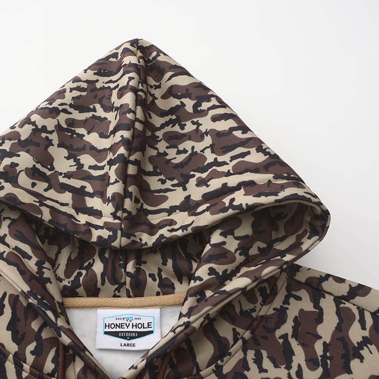 Duck Boat Camo Fleece Hoodie