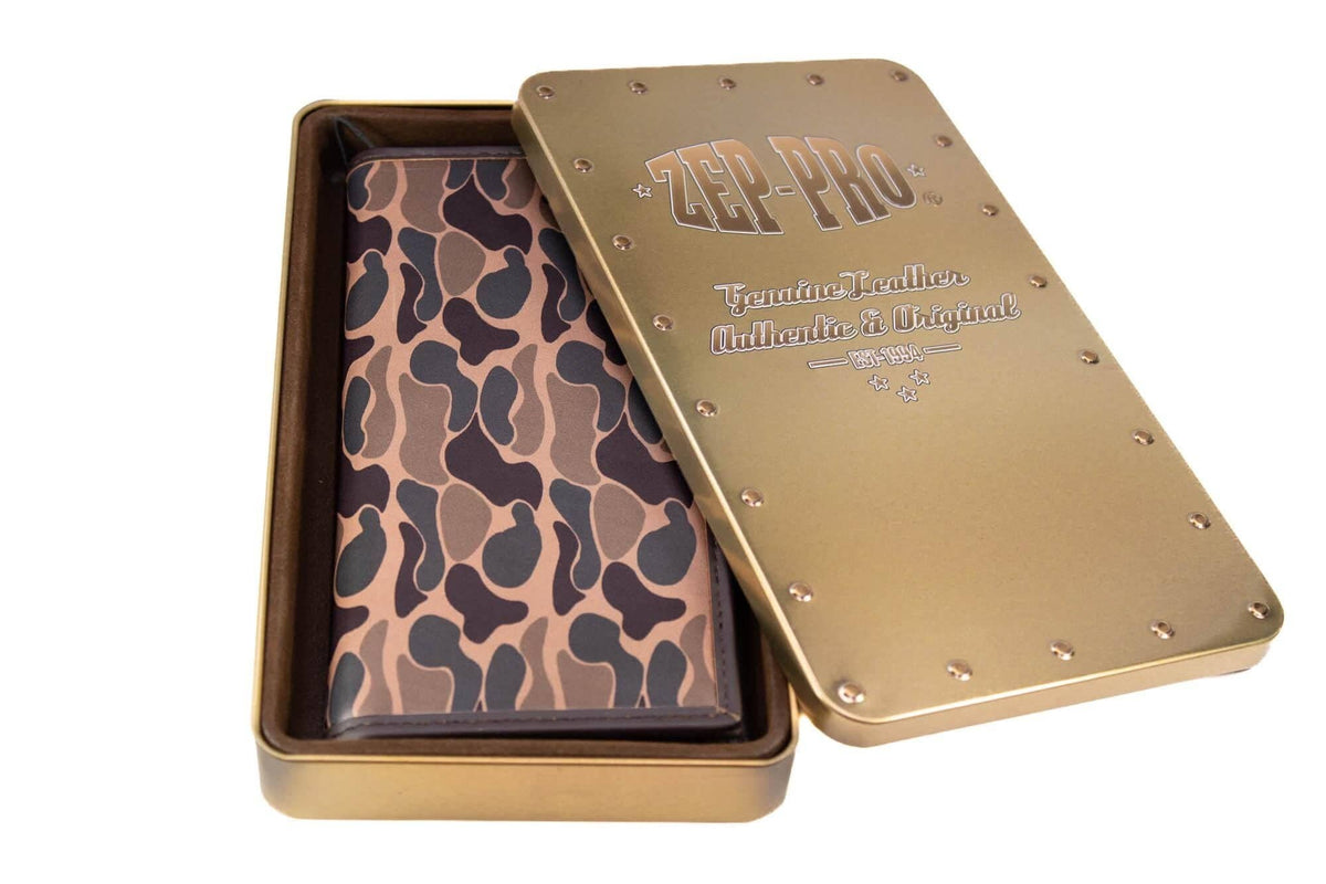 Secretary Old School Camo Leather Wallet