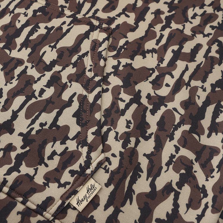 Duck Boat Camo Fleece Hoodie