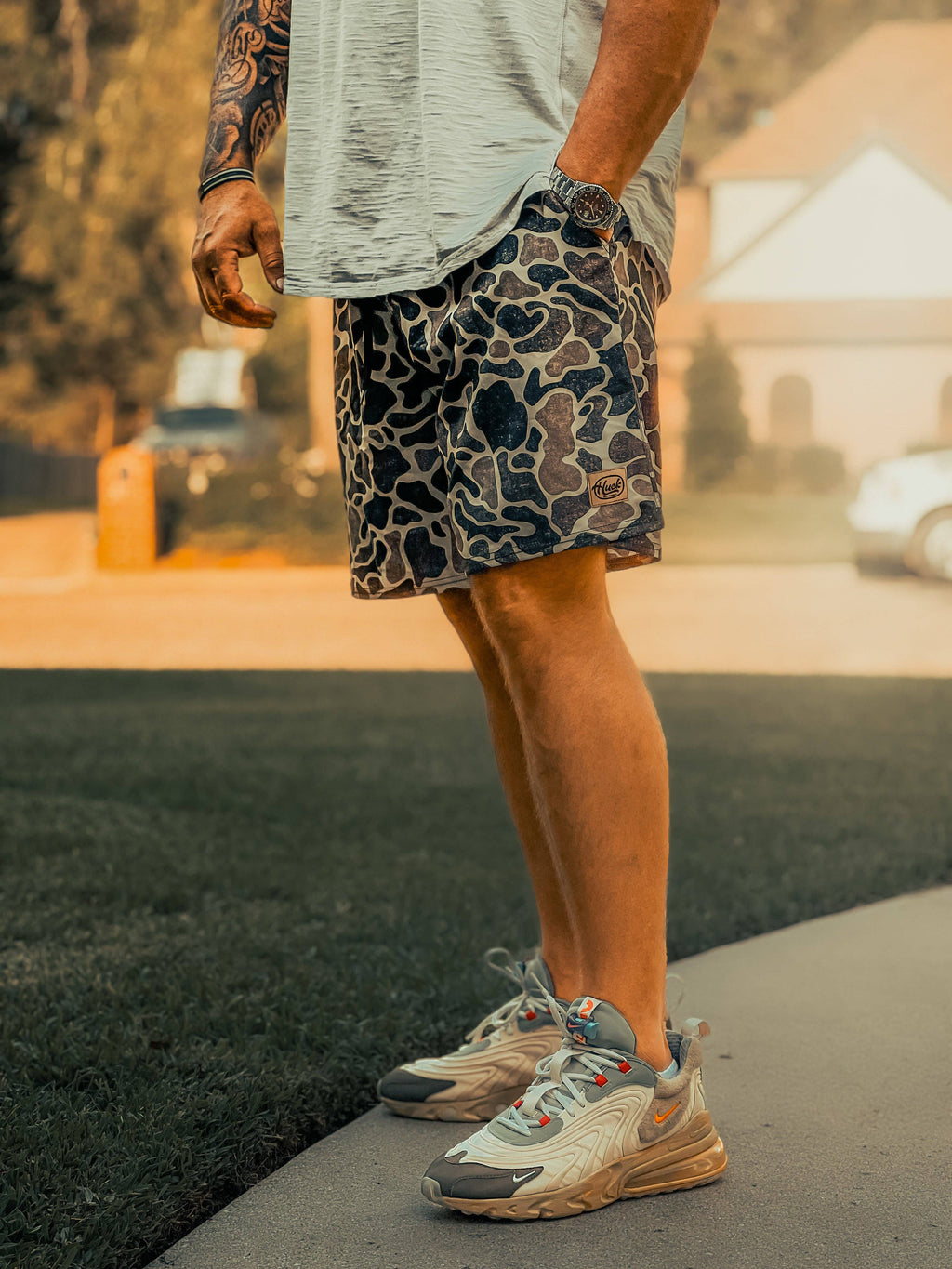 Slough Camo Performance Shorts