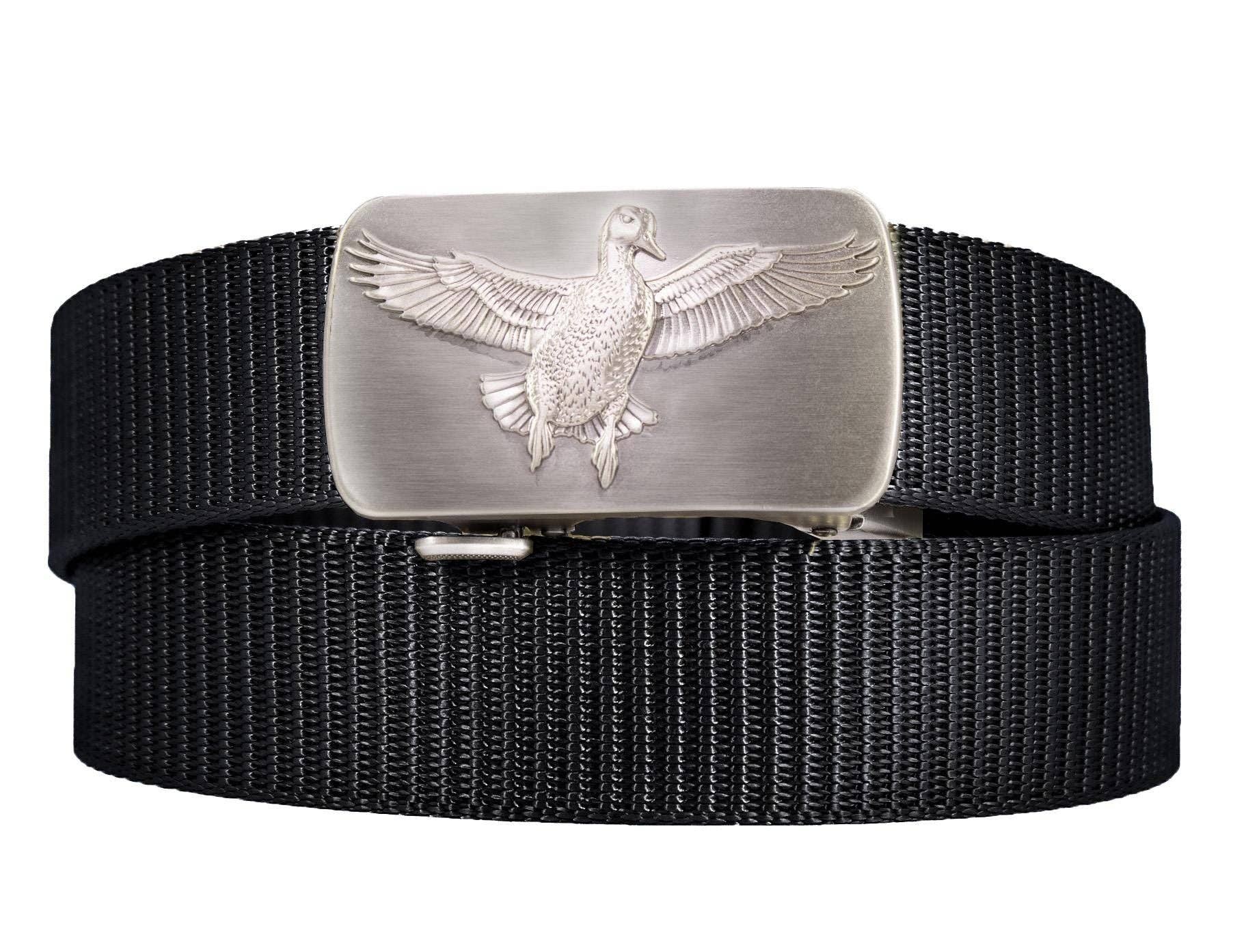 Mallard Cut-to-Size Belt with Gunmetal Clamp Buckle