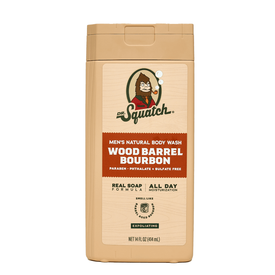 Wood Barrel Bourbon Exfoliating 14oz Body Wash