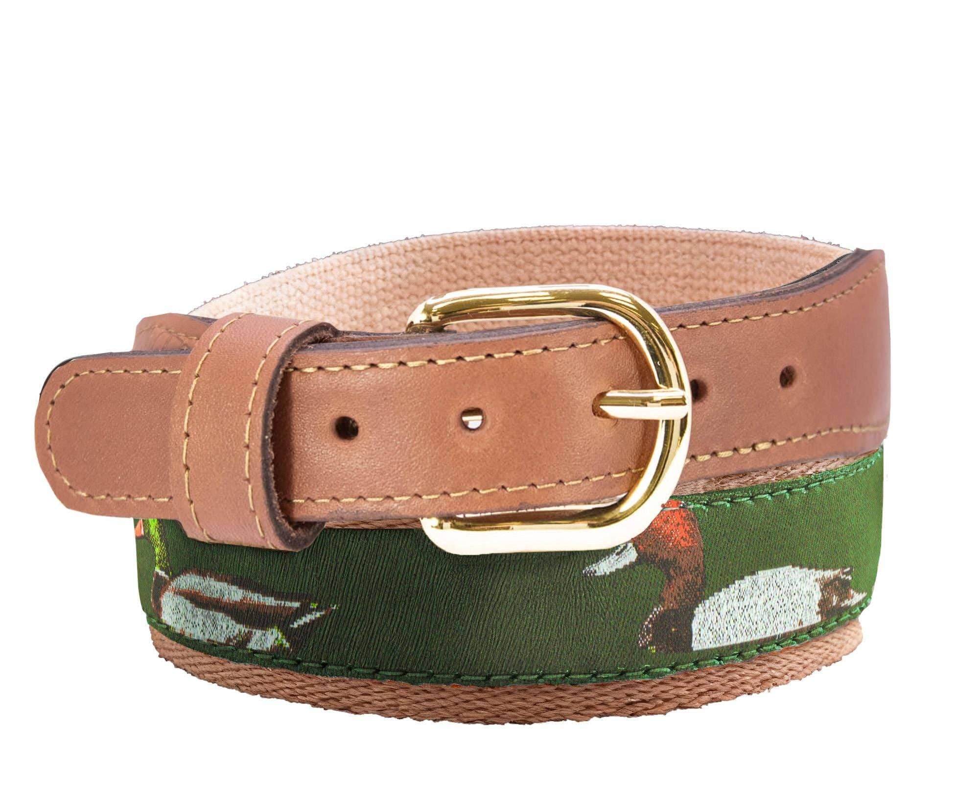 Men's Woven Ribbon Belt