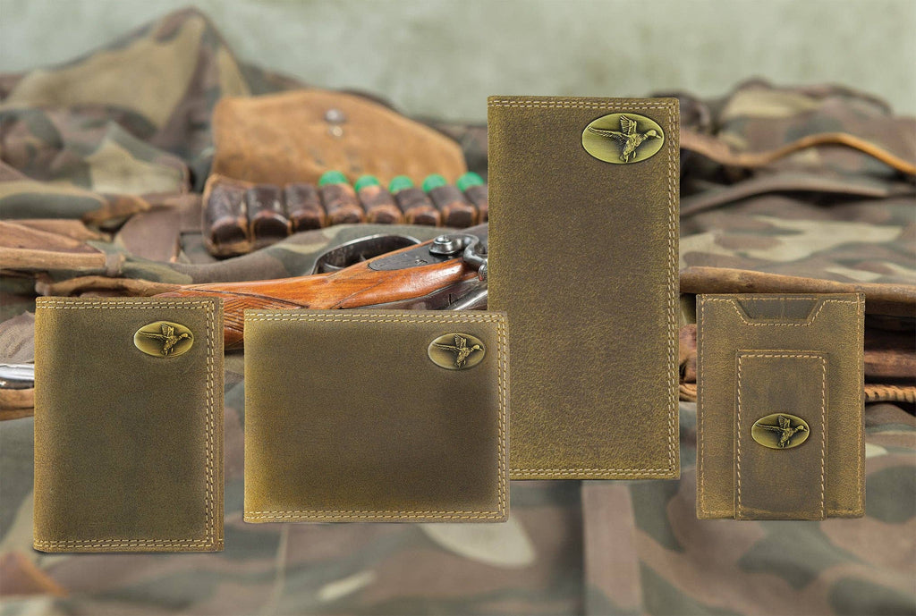 Vintage Tan Leather Bifold Wallet