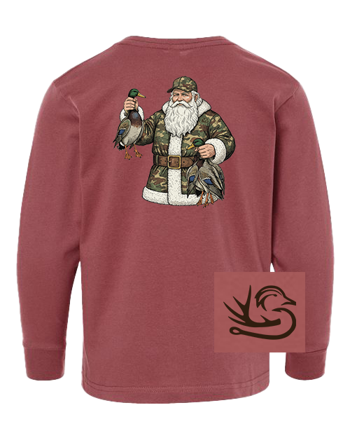 Youth Santa's Ducks Long Sleeve Tee