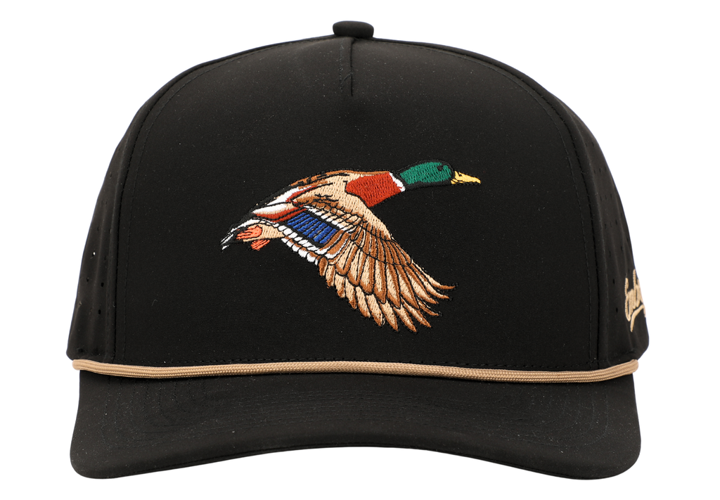 Black Golf Mallard Hat