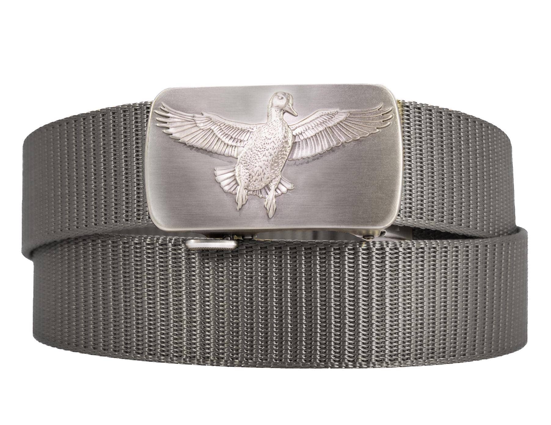 Mallard Cut-to-Size Belt with Gunmetal Clamp Buckle