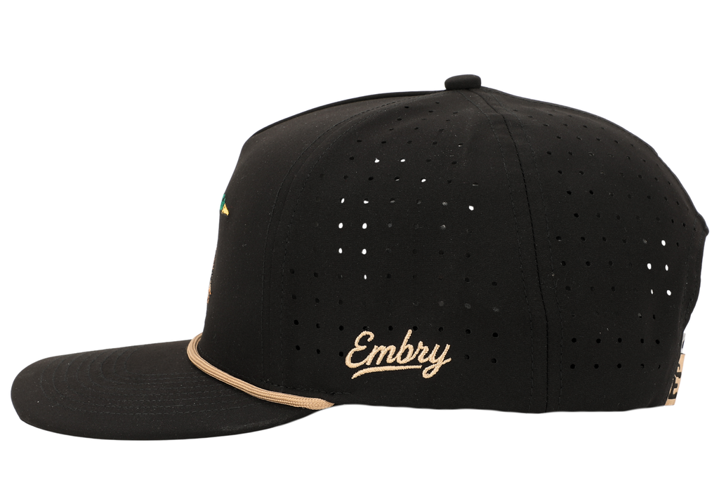 Black Golf Mallard Hat