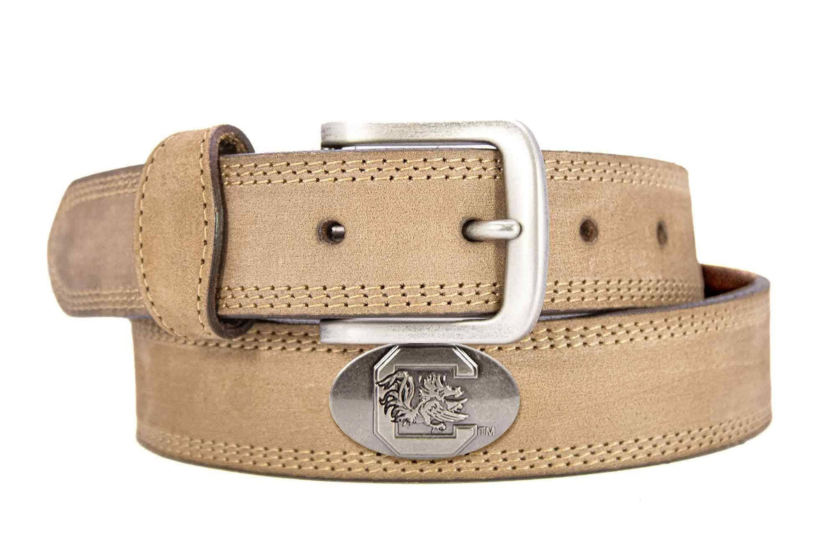 South Carolina Gamecock Collegiate Crazyhorse Leather Belt