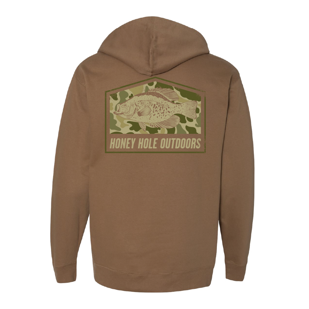 Camo Crappie Fleece Hoodie
